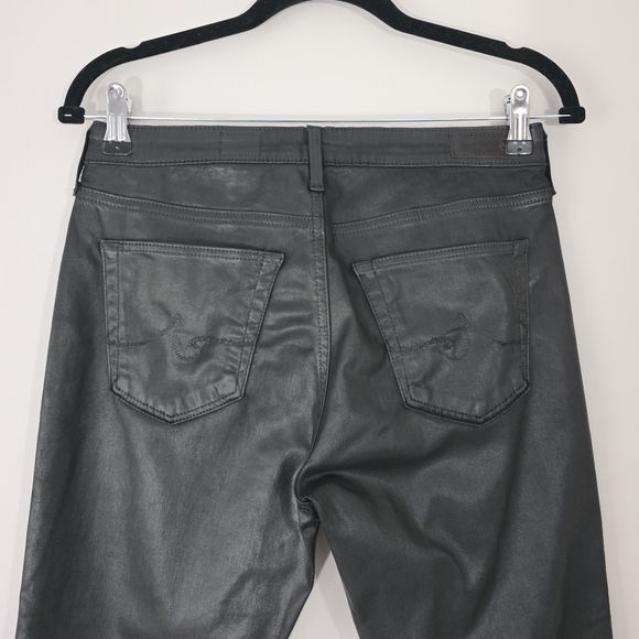 AG Adriano Goldschmied Legging Ankle in Leatherette Black Pants Size 27 NEW - Picture 7 of 12